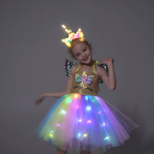 Lade das Bild in den Galerie-Viewer, Golden Unicorn Costume Dress Up for Little Girls SHINYOU
