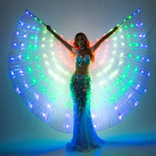 Cargar imagen en el visor de la galería, SMART LED Isis Wings Glow Light Up Belly Dance Costumes SHINYOU
