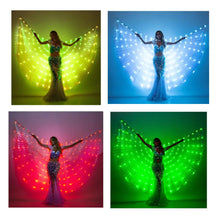 Load image into Gallery viewer, SMART LED Isis Wings Glow Light Up Belly Dance Costumes SHINYOU
